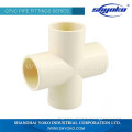 Best price superior quality pvc cross joint pipe fitting
